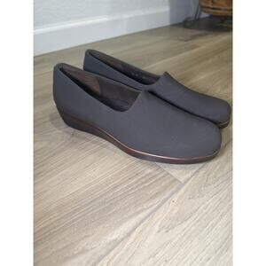 NEW SAS Bliss Women's Tripad Slip On Wedges Shoes Black Size 9.5 W USA NEW